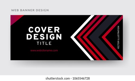 Colorful web banner template. Creative arstract design. Vector EPS10