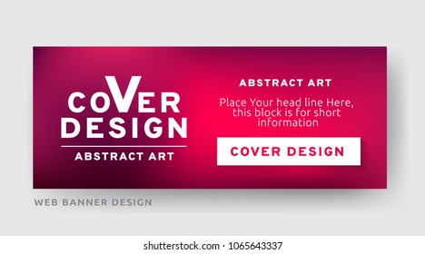 Colorful web banner template. Creative abstract design. Vector EPS10