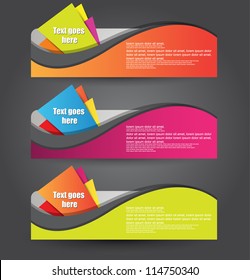 colorful web banners