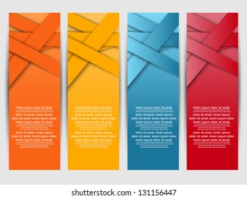 Colorful web banners