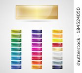 colorful web buttons set