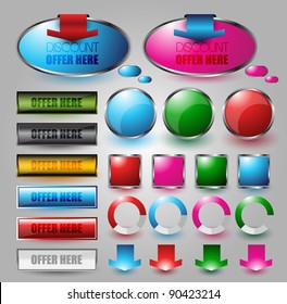 colorful web element collection