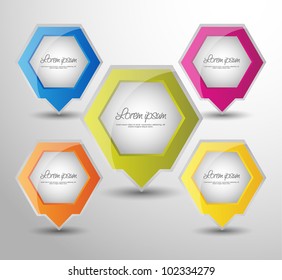 colorful web element design