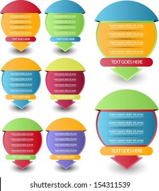 colorful web element set