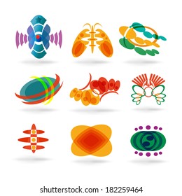 Colorful web icon set