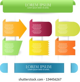 colorful web label /badge