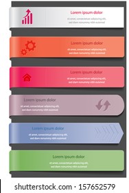 Colorful web labels collection. Vector eps10.