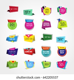 Colorful Web and Promotional Set