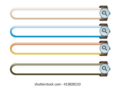 Colorful web search bars 