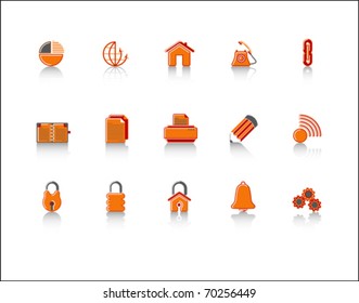 colorful Web Site & Internet icon set