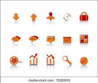 colorful Web Site & Internet icon set