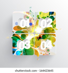 Colorful web vector template illustration