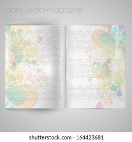 Colorful web vector template illustration