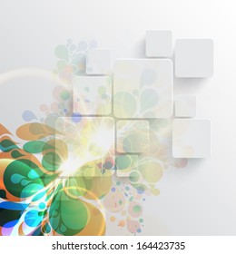 Colorful web vector template illustration