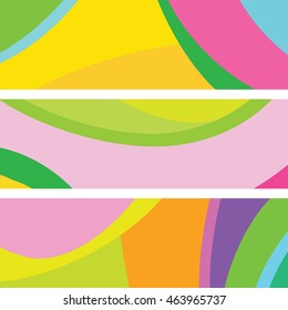 Colorful website banners Vector. Vector banner. Web abstract banners. Banners with copy space. Graphic design elements.