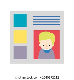 colorful website business document strategy information