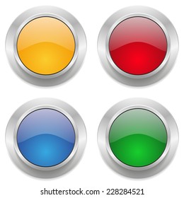 Colorful Website Button Collection