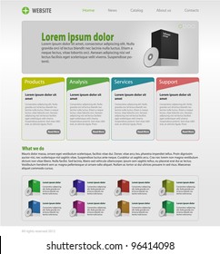 Colorful Website design template 2