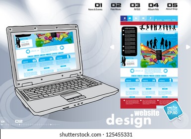 Colorful website template