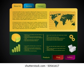 Colorful website template