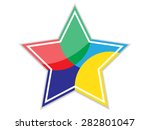 Colorful WebStar icon.Vector