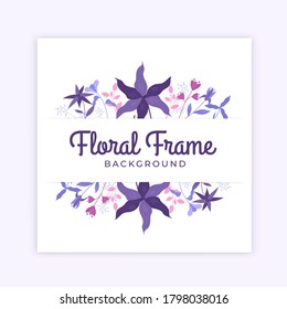 Colorful wedding floral frame.greeting card or invitation design background