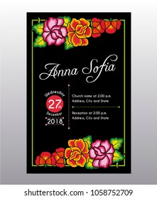 Colorful Wedding Invitation