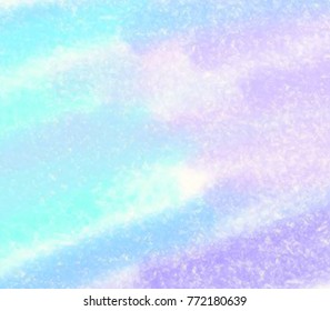 Colorful wet pastel stylized paper texture vector background. Hand drawn blue violet color splatter abstract illustration card for poster, design, wallpaper