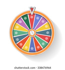 Colorful wheel of fortune vector