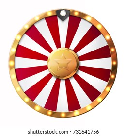 Colorful wheel of luck or fortune infographic. Vector illustration.