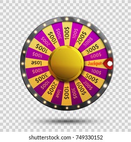 Colorful wheel of luck  infographic. Vector illustration