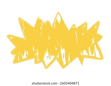 Colorful and Whimsical Hand drawn Crayon Speech Bubble