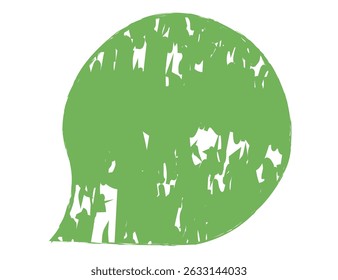 Colorful and Whimsical Hand drawn Crayon Speech Bubble