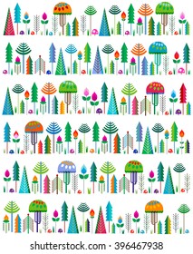  colorful whimsy trees 