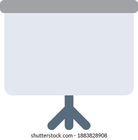 Colorful White Board Presentation Concept Illustration