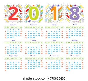 Colorful white line balloon isolated on white background, abstract art dotted backdrop, fancy circle balloon wallpaper. 2018 new year cover calendar graphic design pattern.