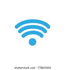 colorful wifi symbol of digital internet connection vector illustration