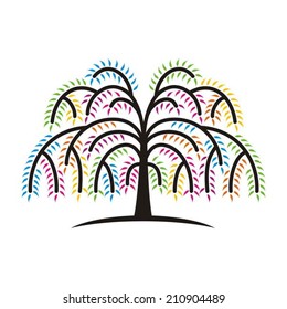 Colorful Willow Tree