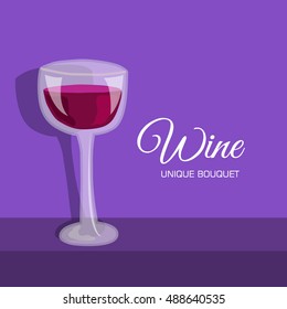 colorful wine vector illustration background concept