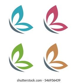 Colorful Wing of Butterfly Logo Template Illustration Design. Vector EPS 10.