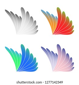 Colorful wings set