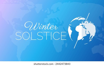 Colorful Winter Solstice Background Illustration