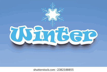 Colorful winter vibes background layout banner design