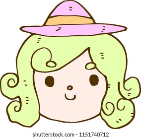 Colorful Witch's face