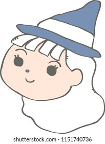 Colorful Witch's face