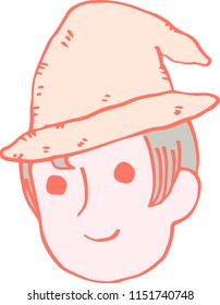 Colorful Witch's face