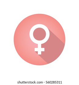 Colorful Women's Services Icon with Female Symbol