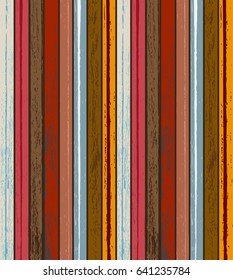 Colorful Wood texture background vector illustration. Material and texture concept.