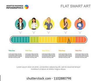 Colorful workflow slide template. Business data. Graph, chart, design. Creative concept for infographic, report. Can be used for topics like timeline, company or business