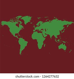colorful world map vector illustration.